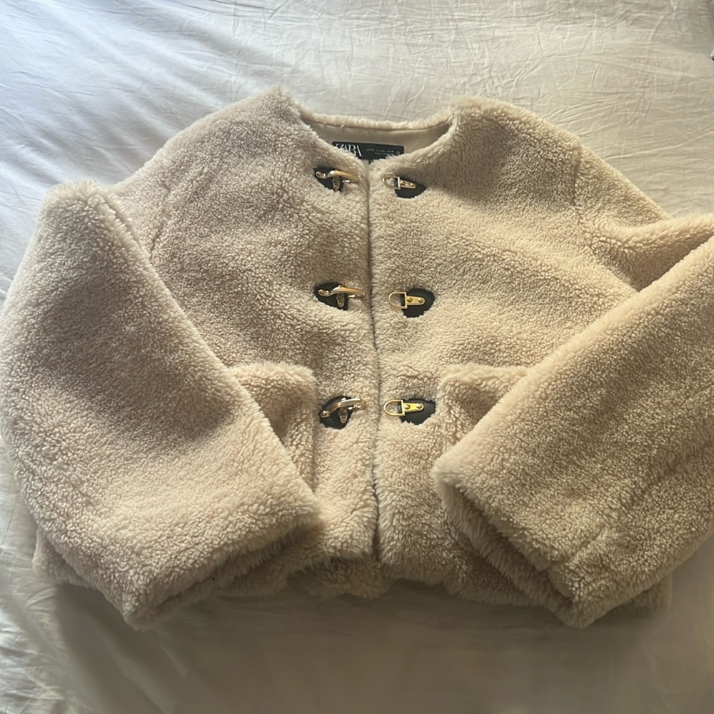 Zara Toggle Sherpa Jacket, XXL